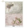 Vintage, retro, kwiaty, róże, róża, ptaki, ptaszki, jaskółka, jaskółki, jeżyna, jeżyny, owoce leśne, napisy, R730, flower, rose, birds, swallow, blackberry, forest fruit, retro lettering, Blumen, Rose, Vögel, Vogelgezwitscher, Schwalbe, Brombeere, Waldfru